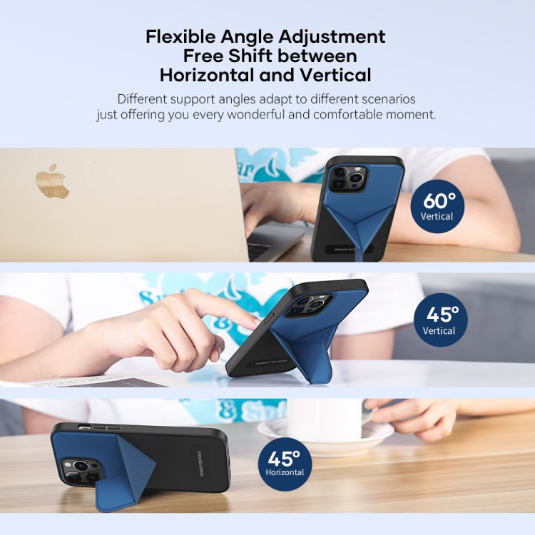 ROCK Element Plus TPU + PC Shockproof Protective Case with Folding Holder, For iPhone 13 Pro Max