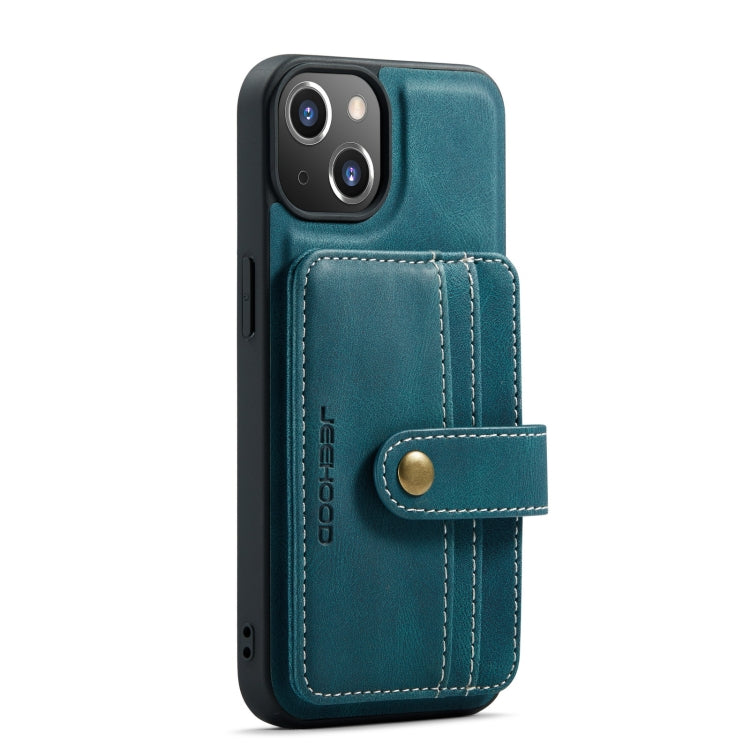 JEEHOOD Anti-theft Brush Magnetic PU + TPU Protective Case with Card Slot, For iPhone 13 mini, For iPhone 13, For iPhone 13 Pro, For iPhone 13 Pro Max