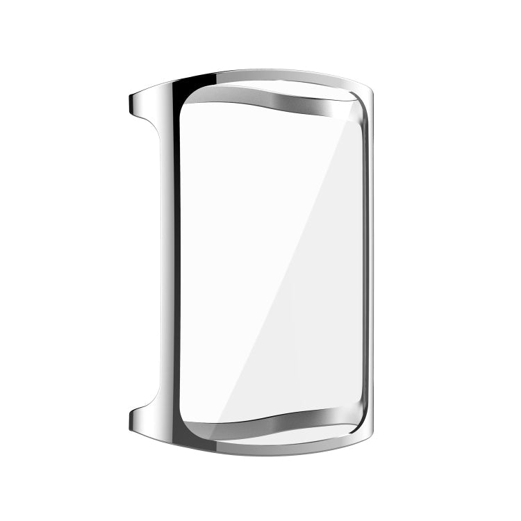 For Fitbit Charge 5 Full Coverage TPU Electroplating Protective Case Cover(Silver)