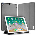 DUX DUCIS Domo Series Horizontal Flip Magnetic TPU + PU Leather Tablet Case with Three-folding Holder & Pen Slot For iPad Pro 12.9 inch 2017(Grey)