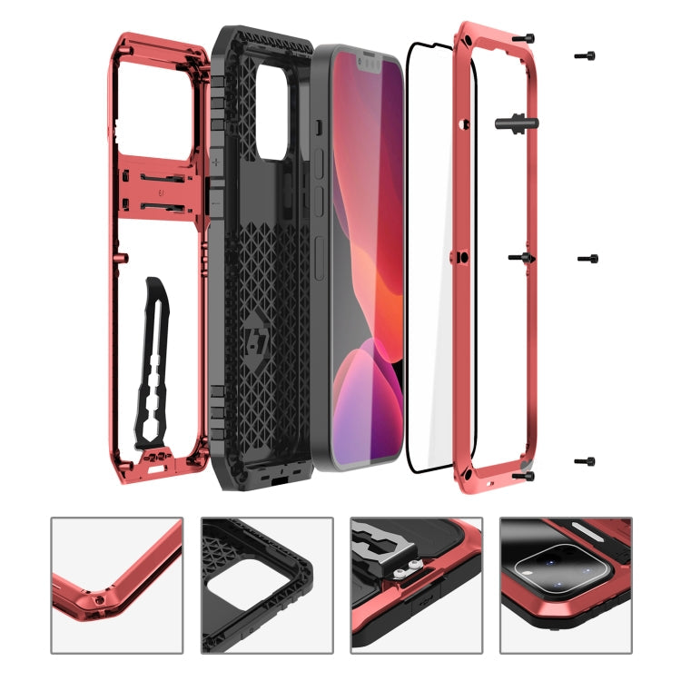 Armor Shockproof Splash-proof Dust-proof Phone Case with Holder, For iPhone 13, For iPhone 13 Pro, For iPhone 13 Pro Max, For iPhone 12, For iPhone 12 Pro, For iPhone 12 Pro Max