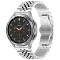 20mm Five-bead Stainless Steel Watch Band(Silver)