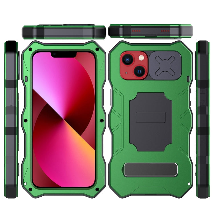 Camshield Shockproof Waterproof Dustproof Metal Case with Holder, For iPhone 13, For iPhone 13 Pro, For iPhone 13 Pro Max, For iPhone 12 / 12 Pro