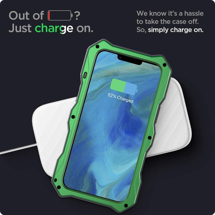 Camshield Shockproof Waterproof Dustproof Metal Case with Holder, For iPhone 13, For iPhone 13 Pro, For iPhone 13 Pro Max, For iPhone 12 / 12 Pro