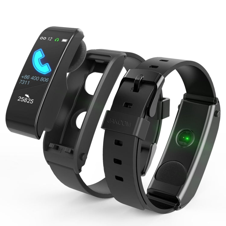 JAKCOM F2 1.28 inch TFT Color Screen Bluetooth Earphone Smart Watch, Support Sleep Monitoring / Heart Rate Monitoring / Bluetooth Call / NFC Function(Black)