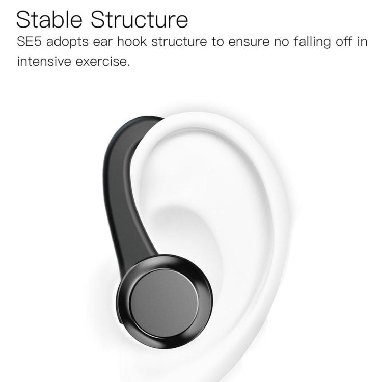 JAKCOM SE5 True Wireless Sport Bluetooth Earphone(Black)