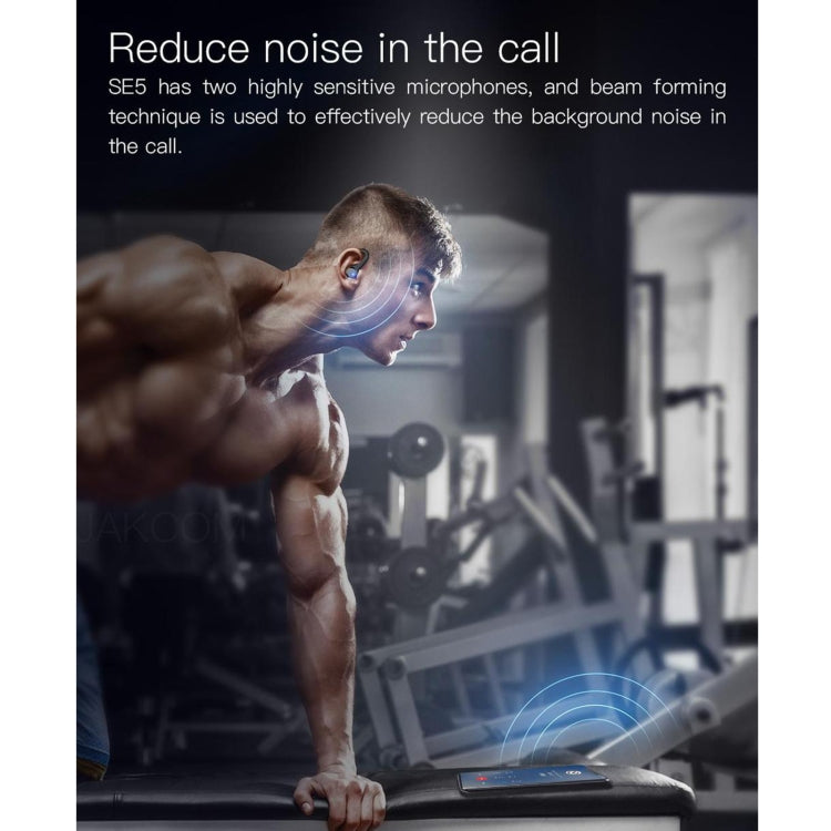 JAKCOM SE5 True Wireless Sport Bluetooth Earphone(Black)