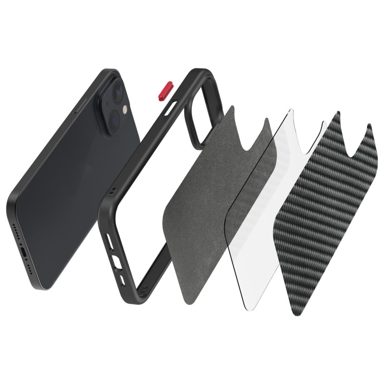 Real Carbon Fiber MagSafe Magnetic Phone Case, For iPhone 13, For iPhone 13 mini