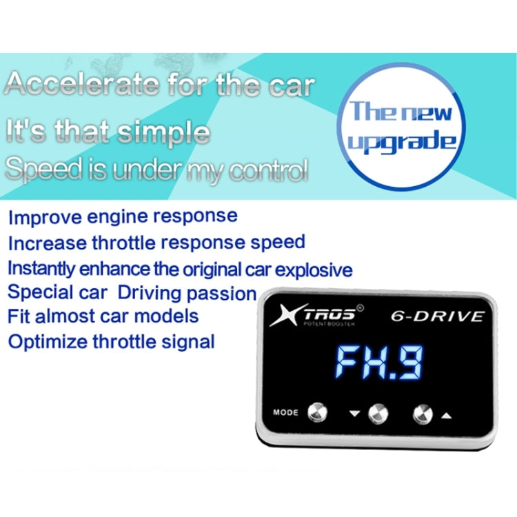 TROS TS-6Drive Potent Booster Electronic Throttle Controller, For Proton Iriz, For Proton Saga, For Proton Waja, For Proton Preve, For Proton Genz, For Perodua Bezza, For Perodua Myvi, For Perodua Axia