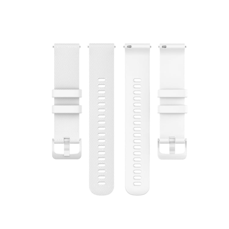For Garmin Silicone Smart Watch Watch Band, Size:18mm Universal(White)