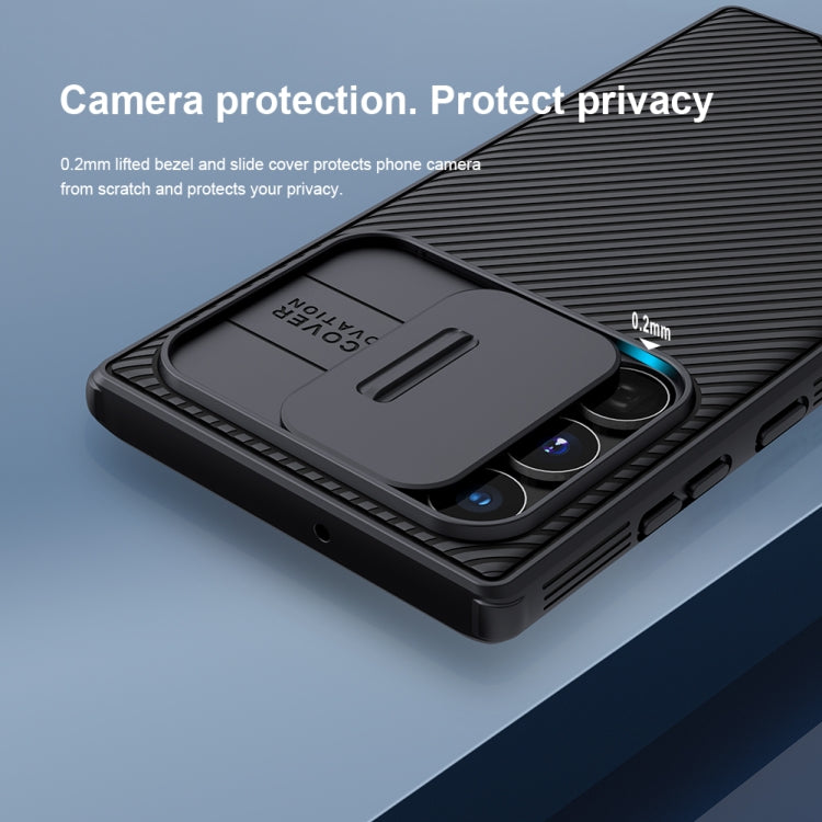 NILLKIN Black Mirror Pro Series Camshield Phone Case, For Samsung Galaxy S22 Ultra 5G, For Samsung Galaxy S22+ 5G