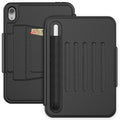 For iPad mini 6 / mini 2024 Smart B Magnetic Leather Tablet Case(Black)