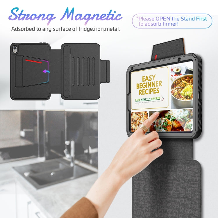 For iPad mini 6 / mini 2024 Smart B Magnetic Leather Tablet Case(Black)