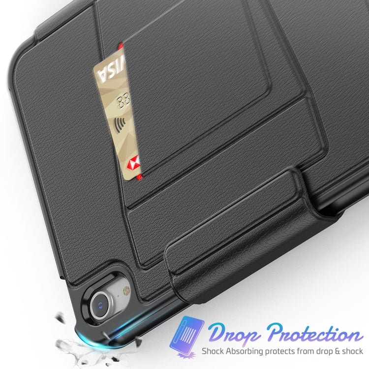 For iPad mini 6 / mini 2024 Smart B Magnetic Leather Tablet Case(Black)