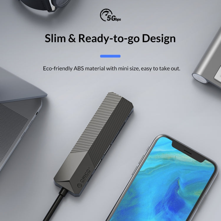 ORICO MDK-4P-GY-BP 4 In 1 Type-C / USB-C Multifunctional Docking Station(Grey)