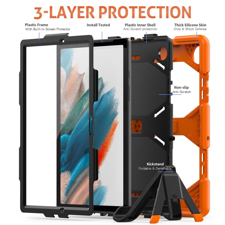 Colorful Silicon + PC Tablet Case, For Samsung Galaxy Tab A8 10.5 2021 X200 / X205