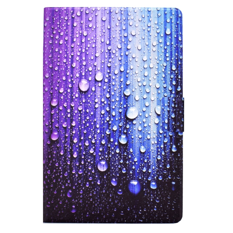 For Samsung Galaxy Tab A8 10.5 2021 Electric Pressed TPU Leather Tablet Case(Water Droplets)
