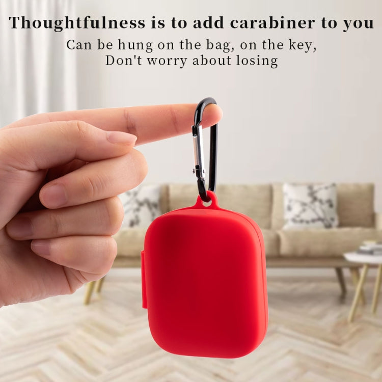 Silicone Earphone Protective Case with Hook, For Boat Airdopes 381, For Boat Airdopes 402, For Boat Airdopes 441, For OnePlus Buds Pro