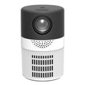 T400 100 inch Screen 3000 Lumens LED Mini Projector, Plug Type:US Plug(Black White)