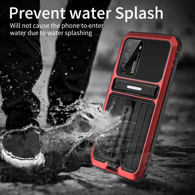 Triple-proof Armor Phone Case with Holder, For Samsung Galaxy S22 5G, For Samsung Galaxy S22+ 5G