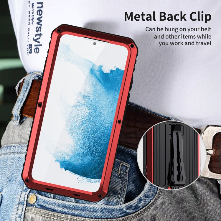 Triple-proof Armor Phone Case with Holder, For Samsung Galaxy S22 5G, For Samsung Galaxy S22+ 5G