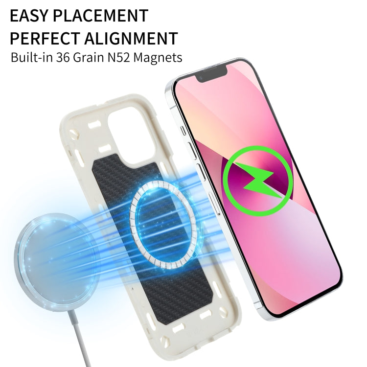 For iPhone 13 Colorful Magsafe Magnetic Phone Case(Ice Blue)