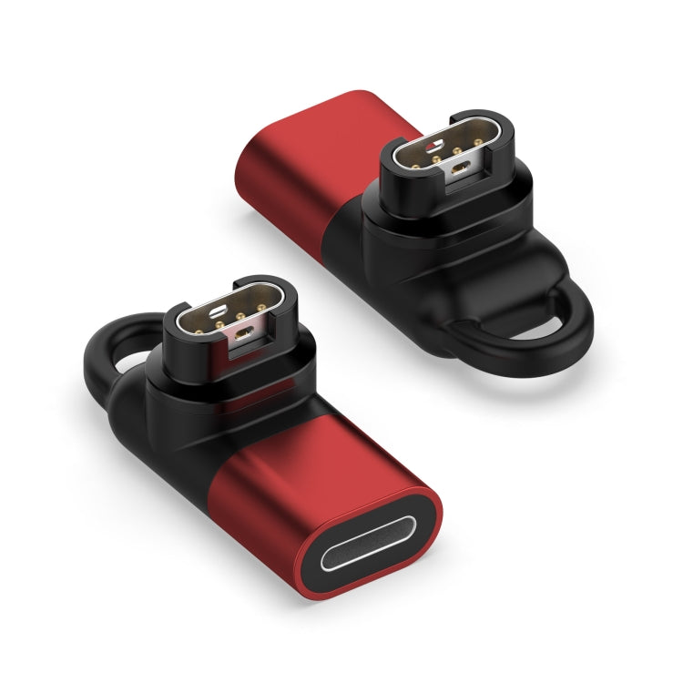 For Garmin 8 Pin Female Watch Charging Adapter(Red)