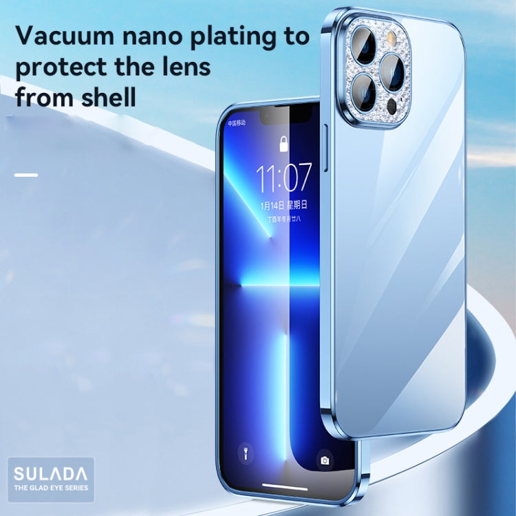 SULADA Diamond Lens Protector Plated Frosted Case, For iPhone 13, For iPhone 13 Pro, For iPhone 13 Pro Max, For iPhone 12, For iPhone 12 Pro
