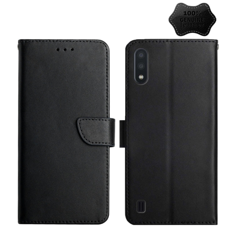 Genuine Leather Fingerprint-proof Horizontal Flip Phone Case, For Samsung Galaxy A91, For Samsung Galaxy F52 5G, For Samsung Galaxy J2 Prime, For Samsung Galaxy M10 / A10, For Samsung Galaxy M21 / M30s, For Samsung Galaxy M31, For Samsung Galaxy M51   ...