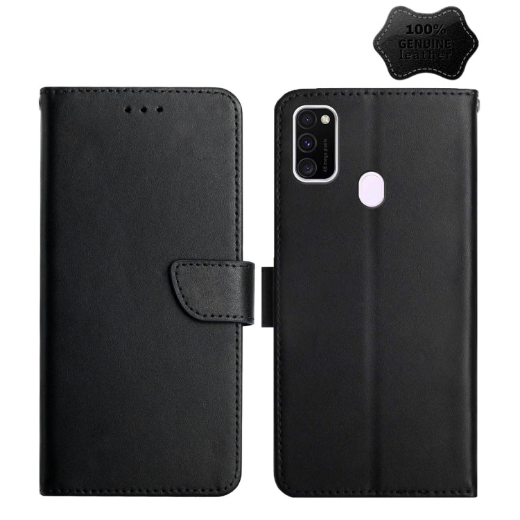 Genuine Leather Fingerprint-proof Horizontal Flip Phone Case, For Samsung Galaxy A91, For Samsung Galaxy F52 5G, For Samsung Galaxy J2 Prime, For Samsung Galaxy M10 / A10, For Samsung Galaxy M21 / M30s, For Samsung Galaxy M31, For Samsung Galaxy M51   ...