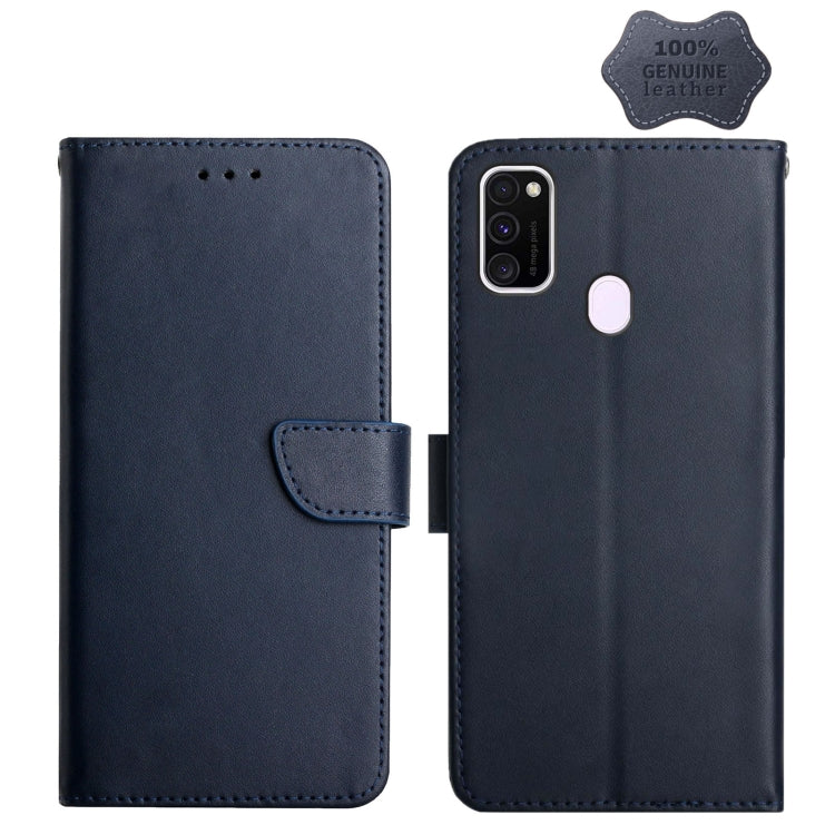 Genuine Leather Fingerprint-proof Horizontal Flip Phone Case, For Samsung Galaxy A91, For Samsung Galaxy F52 5G, For Samsung Galaxy J2 Prime, For Samsung Galaxy M10 / A10, For Samsung Galaxy M21 / M30s, For Samsung Galaxy M31, For Samsung Galaxy M51   ...