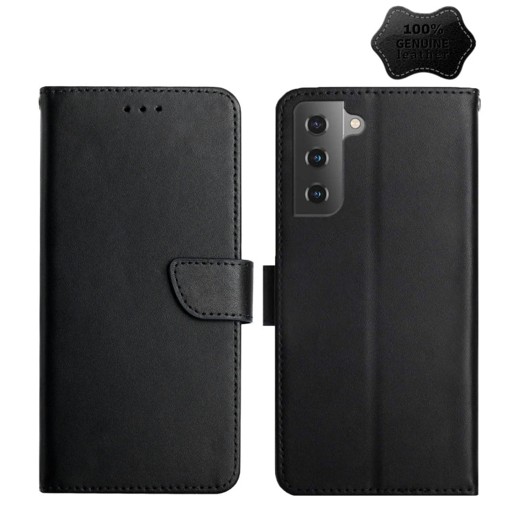 Genuine Leather Fingerprint-proof Horizontal Flip Phone Case, For Samsung Galaxy S22 5G, For Samsung Galaxy S22+ 5G, For Samsung Galaxy S22 Ultra 5G