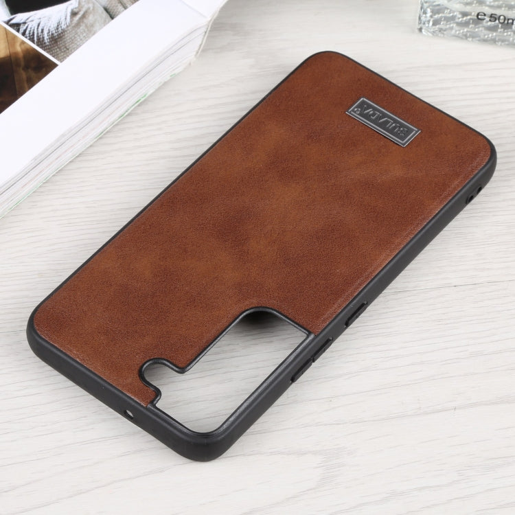 SULADA Shockproof TPU + Handmade Leather Phone Case, For Samsung Galaxy S22 5G, For Samsung Galaxy S22 Ultra 5G, For Samsung Galaxy S22+ 5G