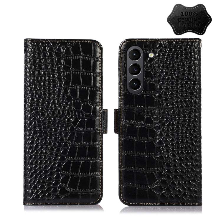 Crocodile Top Layer Cowhide Leather Phone Case, For Xiaomi 12 Pro, For Samsung Galaxy S22+ 5G, For Samsung Galaxy S22 Ultra 5G, For Samsung Galaxy S22 5G