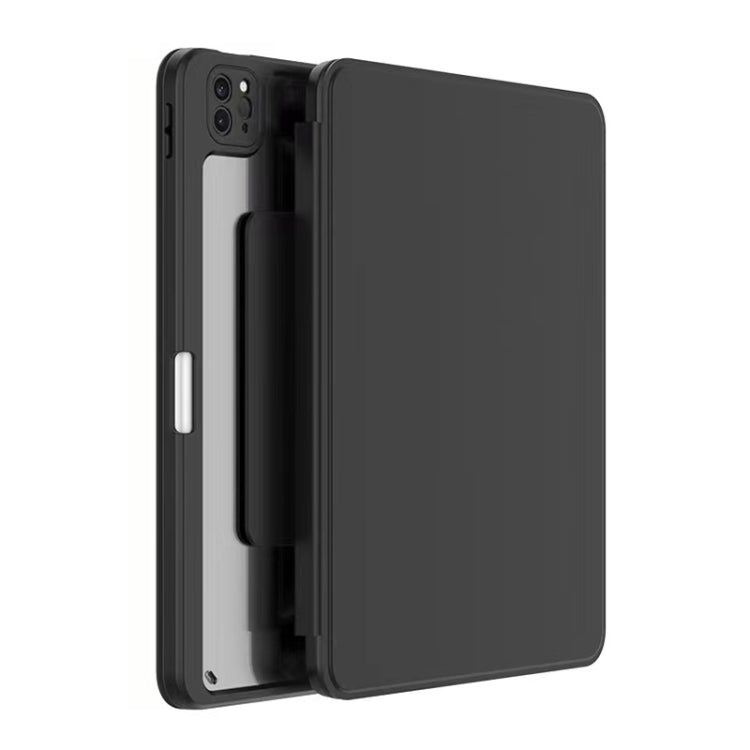 For iPad Pro 12.9 2022 / 2021 / 2020 / 2018 Mutural Jianshang Series Tablet Leather Smart Case(Black)