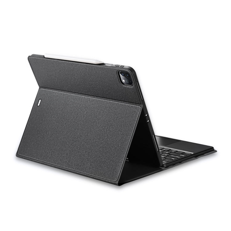 DUX DUCIS Bluetooth Keyboard Leather Case with Touchpad & Smart Sleep Function For iPad Pro 12.9 2020/2021/2022(Black)