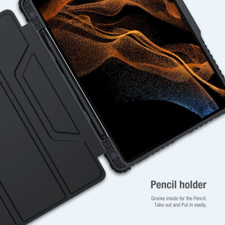NILLKIN Bumper Pro Camshield Tablet Leather Case, For Samsung Galaxy Tab S8