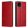 Fierre Shann PU Genuine Leather Texture Leather Phone Case, For Samsung Galaxy A22 5G