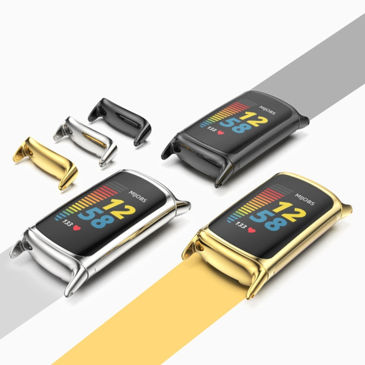 Mijobs Soft Silicone  Watch Band, For Fitbit Charge5