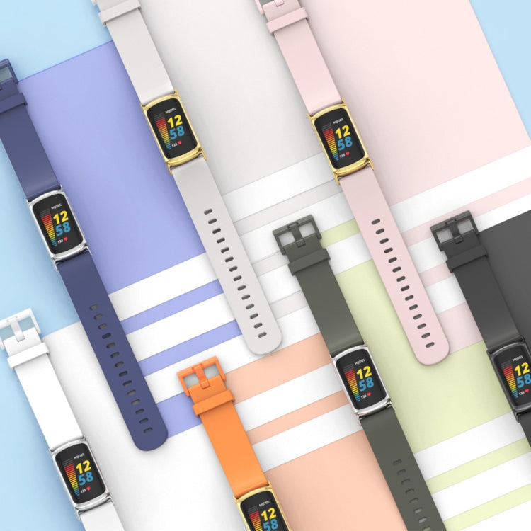 Mijobs Soft Silicone  Watch Band, For Fitbit Charge5