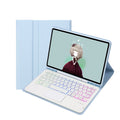 T07B-AS Skin Feel Pen Slot Touch Pad Bluetooth Keyboard Leather Tablet Case, For iPad 9.7 2018&2017 / Pro 9.7 / Air 2, For iPad 10.2 2021&2020&2019/Air 2019/Pro 10.5, For iPad Air 11 2025 / 2024 / Pro 11 2021&2020&2018                                  ...