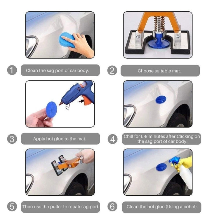 D2 1 Set Car Paintless Dent Dings Repair Lifter Tools Kit, D2