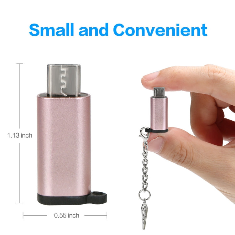 5 PCS USB-C / Type-C Female to Micro USB Male Connector Adapter Random Delivery