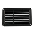 A6788 193x122mm Black Rectangle Louvered Ventilation Plastic Venting Panel Cover, 193x122mm