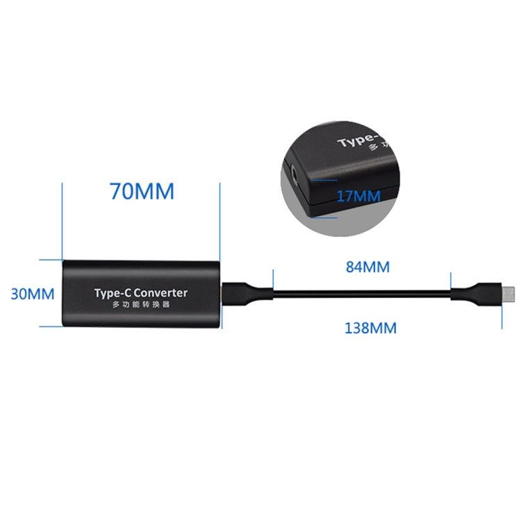 JORINDO 45W DC 7.9 x 5.5mm Female Socket to USB-C / Type-C Male Plug Power Adapter Converter For Notebook