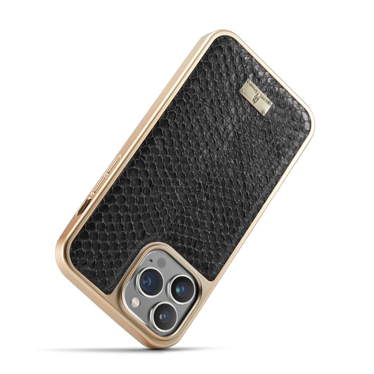 Snake Texture Electroplating PU Phone Case, For iPhone 11 Pro Max