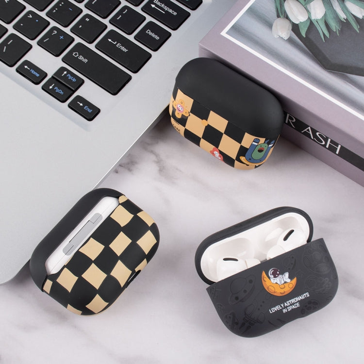 Wireless Earphone TPU Protective Case For AirPods Pro(White Meteorite Astronaut)