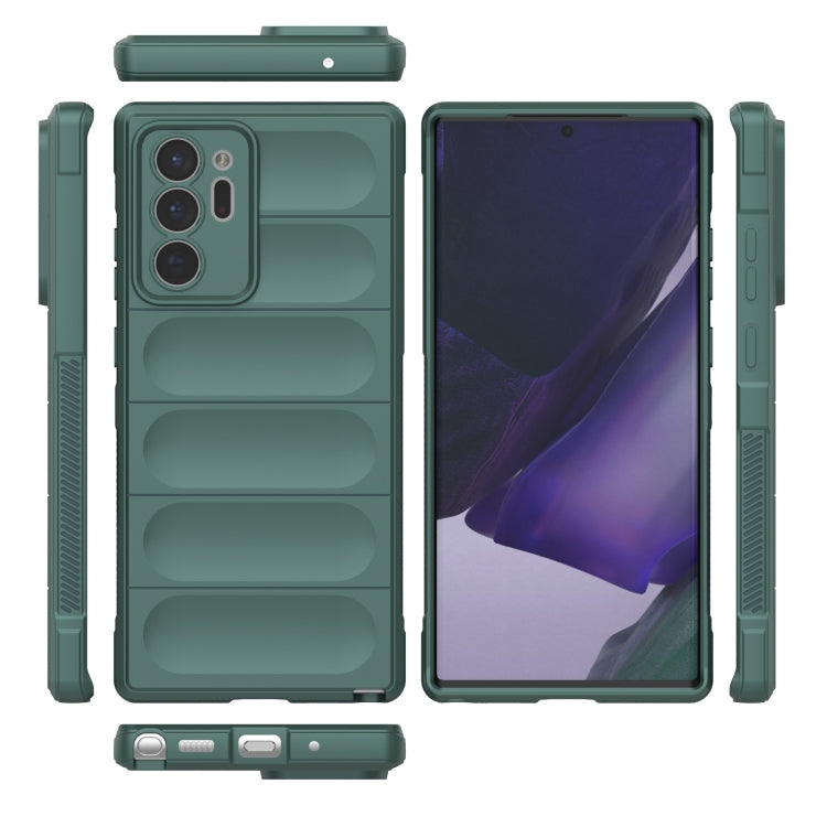 For Samsung Galaxy Note20 Ultra Magic Shield TPU + Flannel Phone Case(Purple)