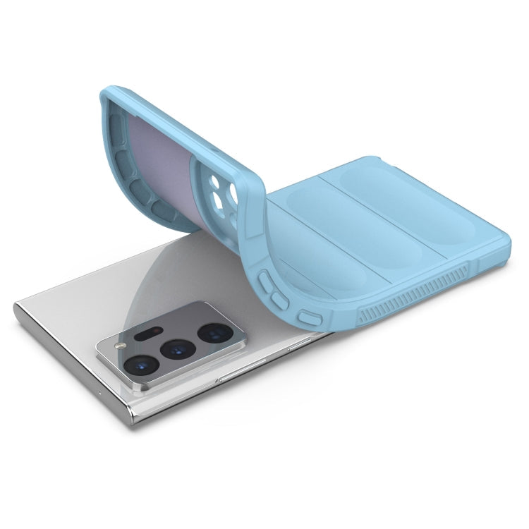For Samsung Galaxy Note20 Ultra Magic Shield TPU + Flannel Phone Case(Purple)