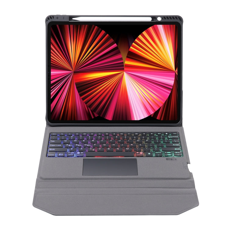 Integrated Bluetooth Keyboard Leather Case with Backlight & Touchpad & Holder, For iPad Air 5 / Air 4 10.9, For iPad Pro 11 2021 / 2020 / 2018